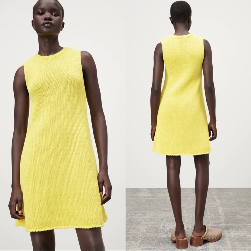 Zara Knit Sweater Tank Dress